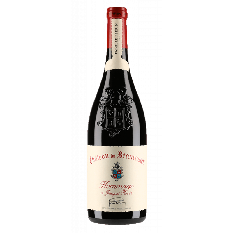 CHATEAU DE BEAUCASTEL Châteauneuf-du-Pape "Tribute to Jacques Perrin" 2018 Red 0.75 Ltr