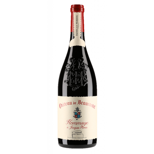 CHATEAU DE BEAUCASTEL Châteauneuf-du-Pape "Tribute to Jacques Perrin" 2018 Red 0.75 Ltr