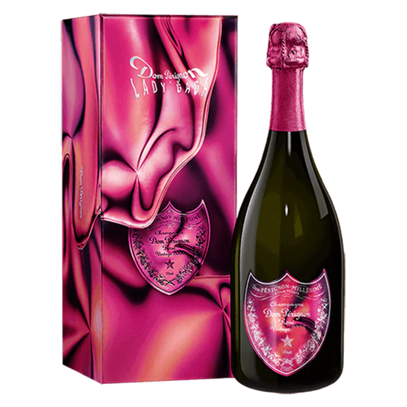 DOM PERIGNON Vintage LADY GAGA Limited Edition Rosé 2008 0.75 Ltr Coffret