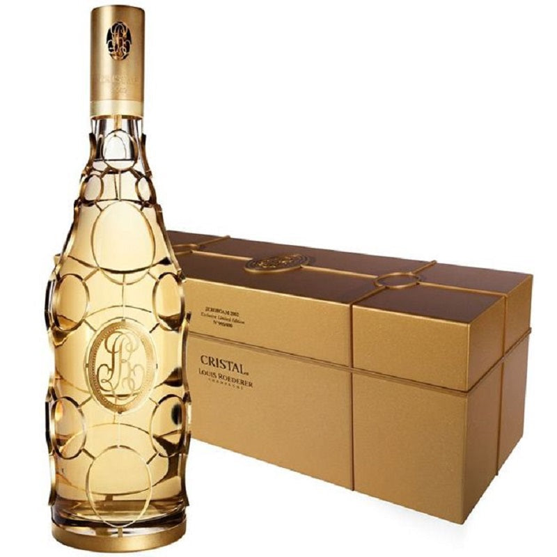 CRISTAL ROEDERER  Limited Edition Orfevres Gold Medallion 2002 Jeroboam 3 Ltrs